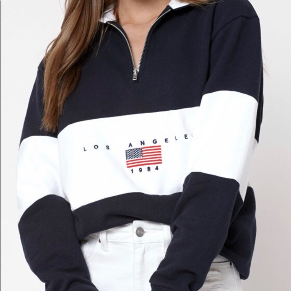 Los Angeles 1984 Half Zip Sweatshirt